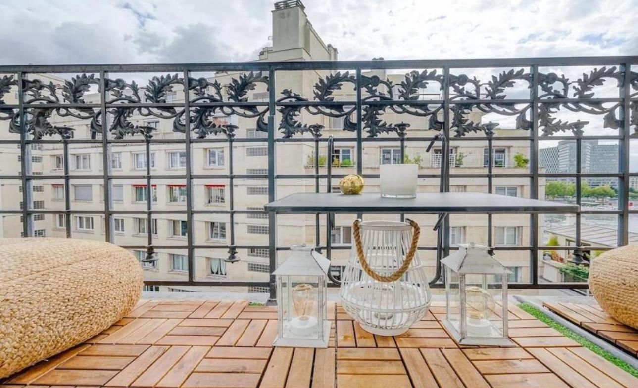 Quai De Seine Tour Eiffel Trocadero Lägenhet Paris Exteriör bild